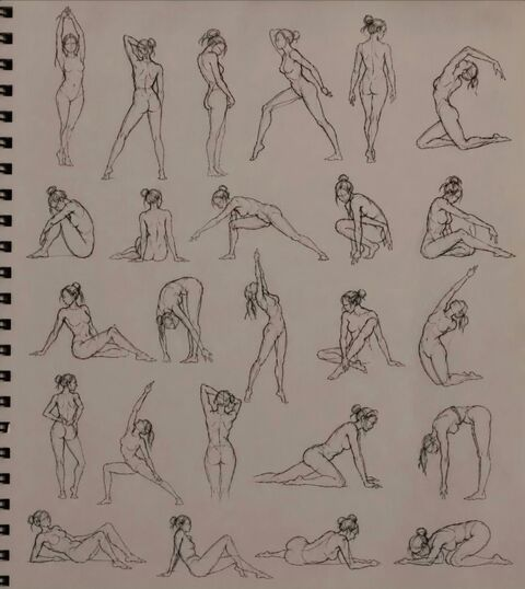 Sketchbook gesture drawing